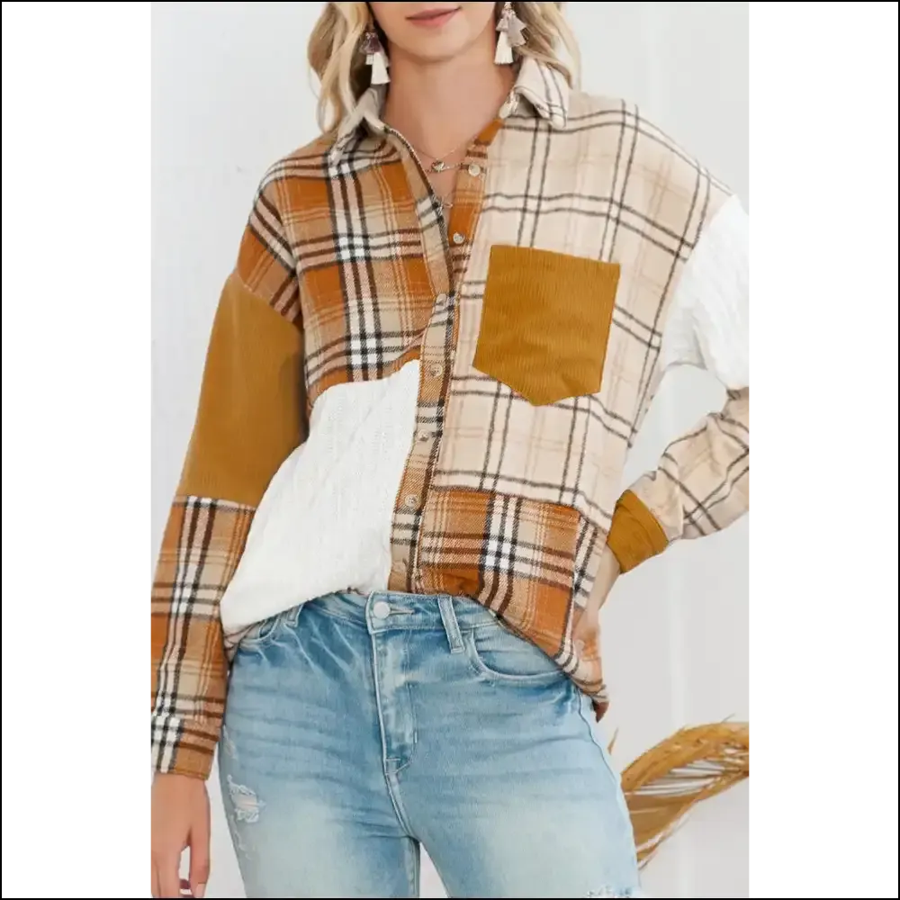 Orange Plaid Pocket Shacket: so Hot  It's Needful Things 🔥