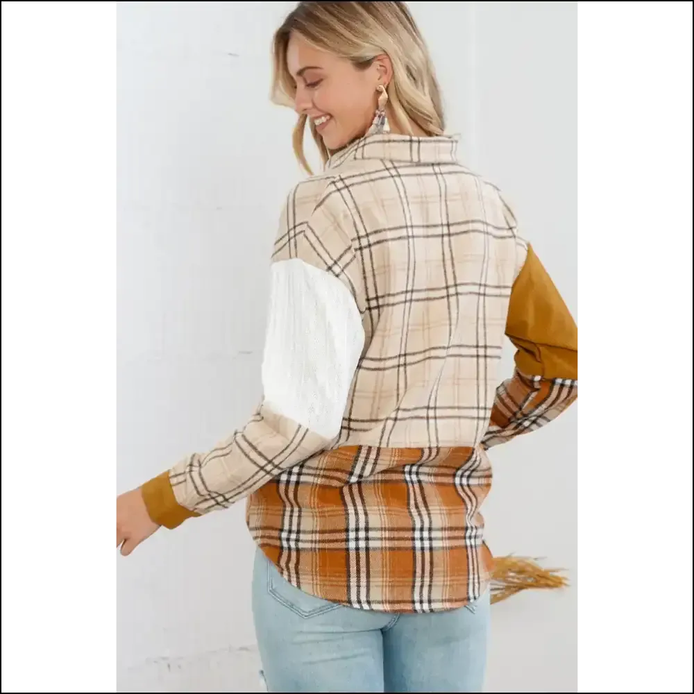 Orange Plaid Pocket Shacket: so Hot  It's Needful Things 🔥
