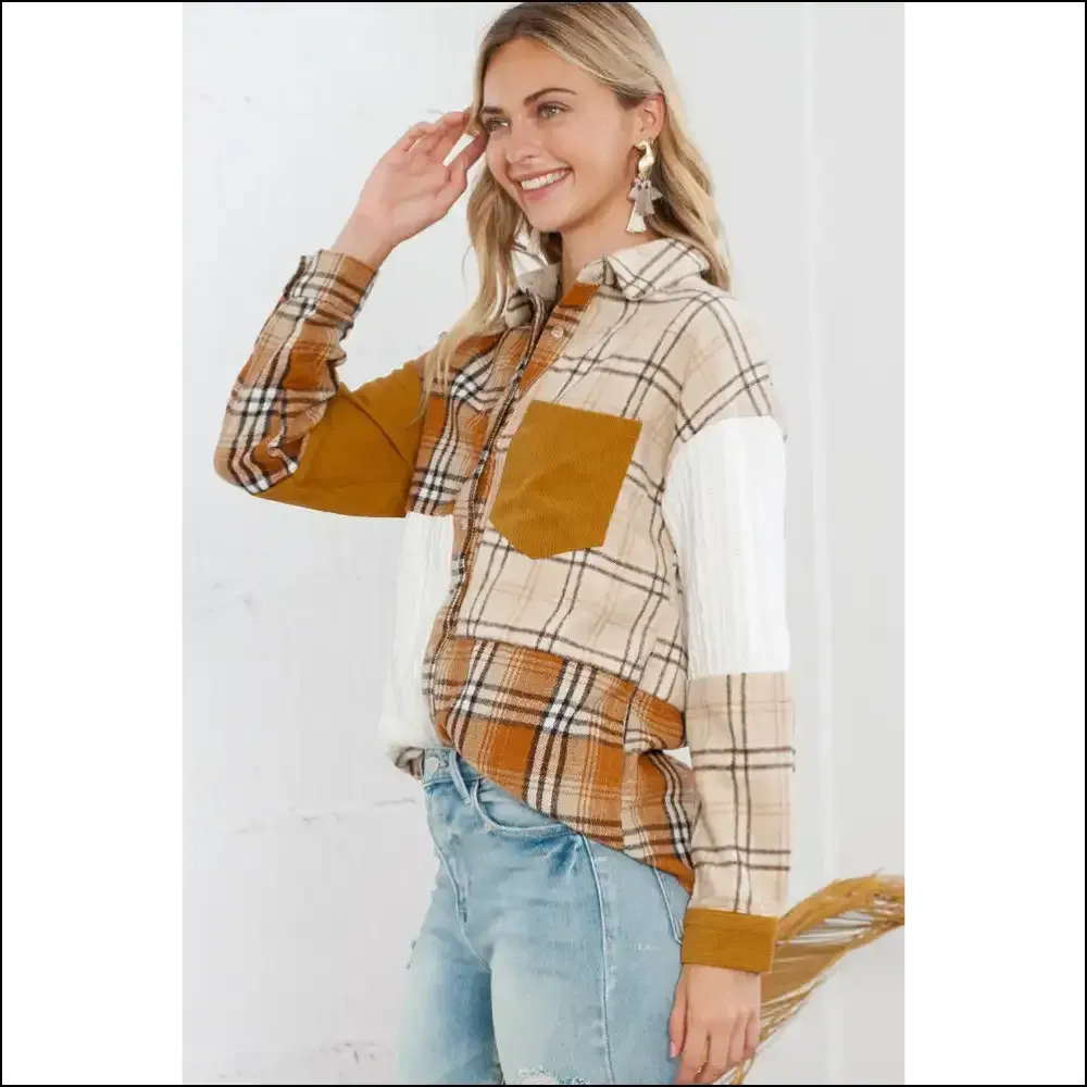 Orange Plaid Pocket Shacket: so Hot  It's Needful Things 🔥