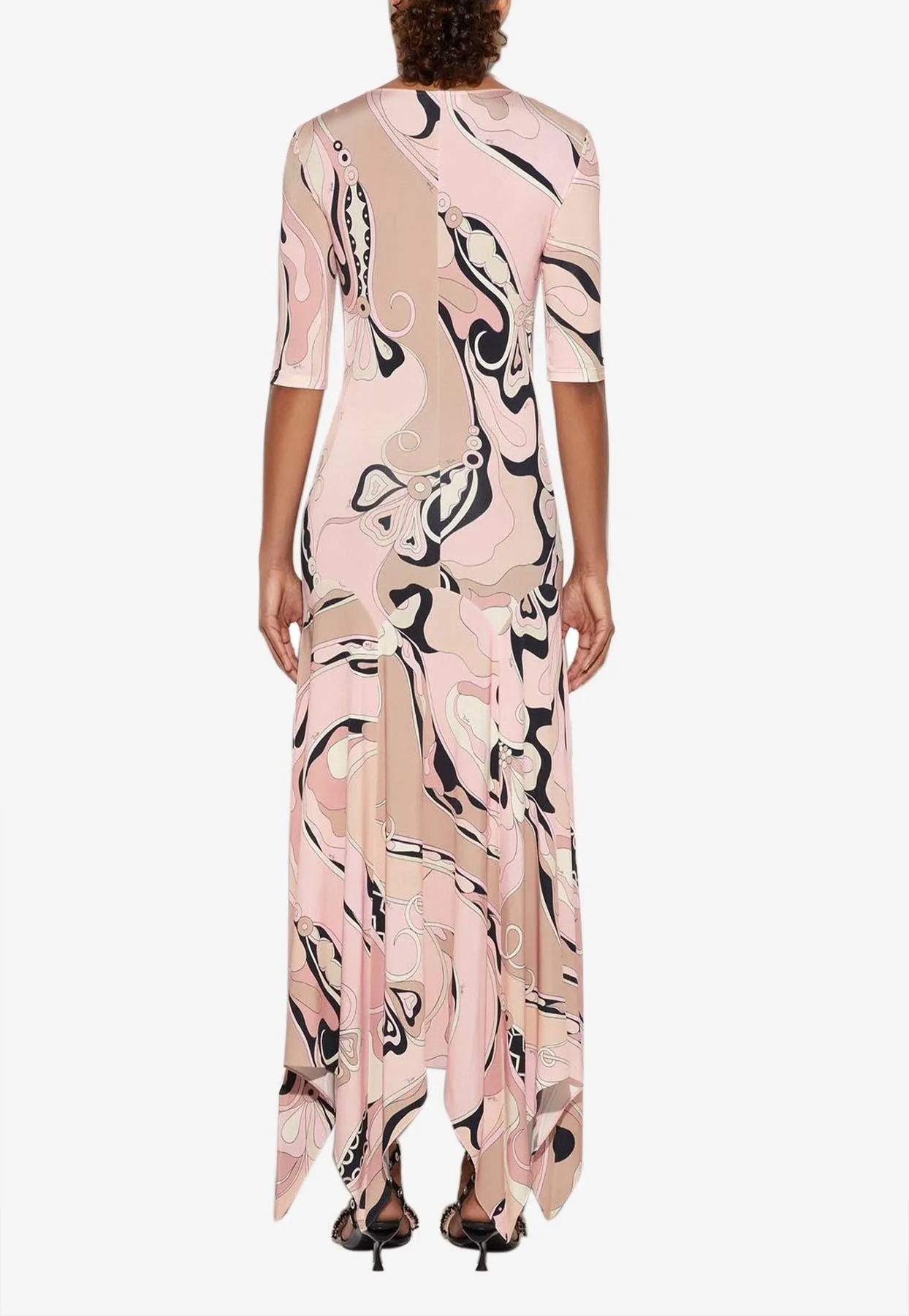 Orchidee Print Maxi Dress