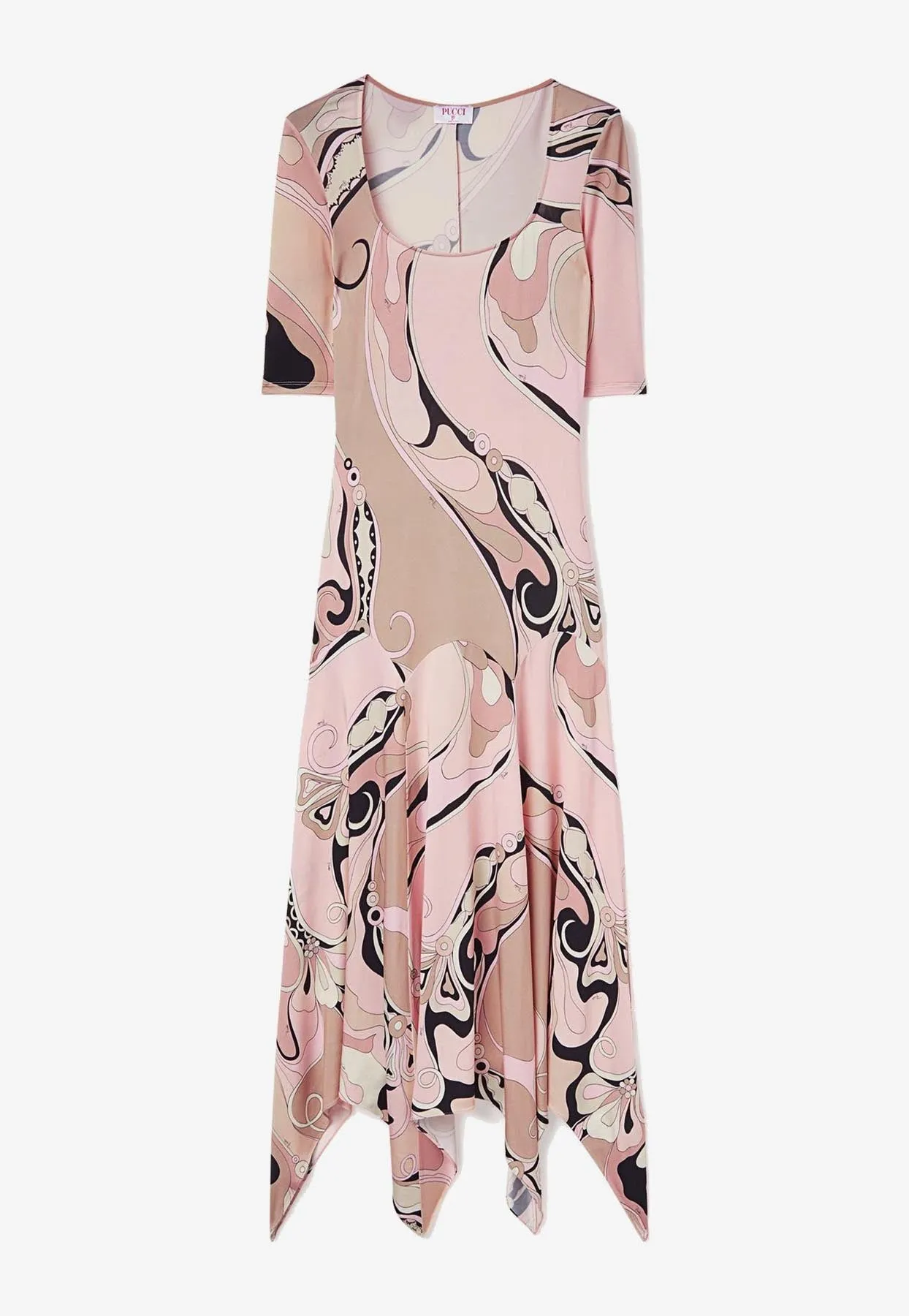 Orchidee Print Maxi Dress