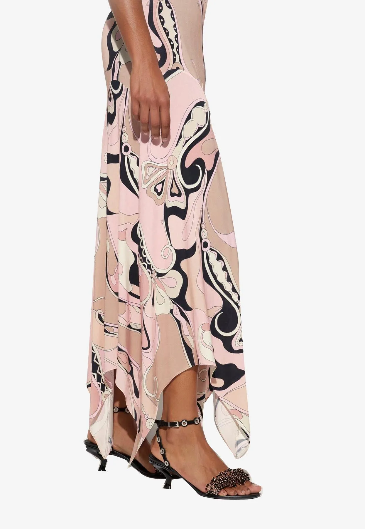 Orchidee Print Maxi Dress