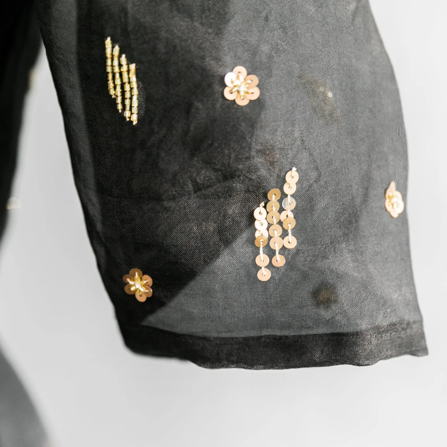 Organza Silk Hand Embroidery Padded Blouse