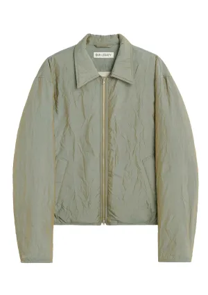 OUR LEGACY - SLIGHT JACKET SHINING OLIVE CRINKLE SOLARO