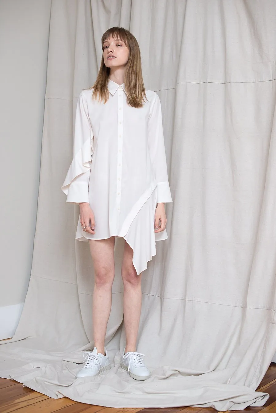 Oyster Shirtdress - Cloud