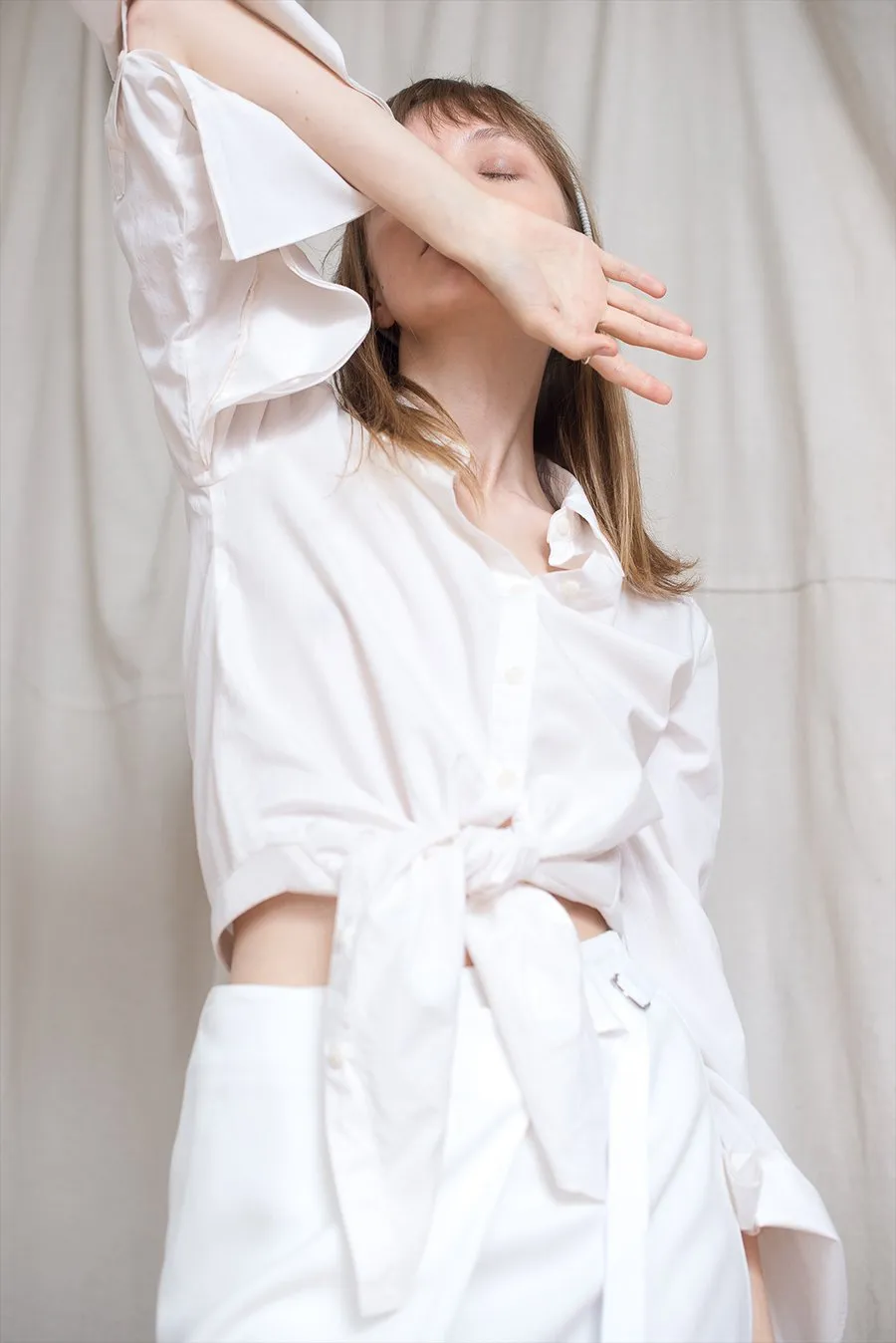 Oyster Shirtdress - Cloud
