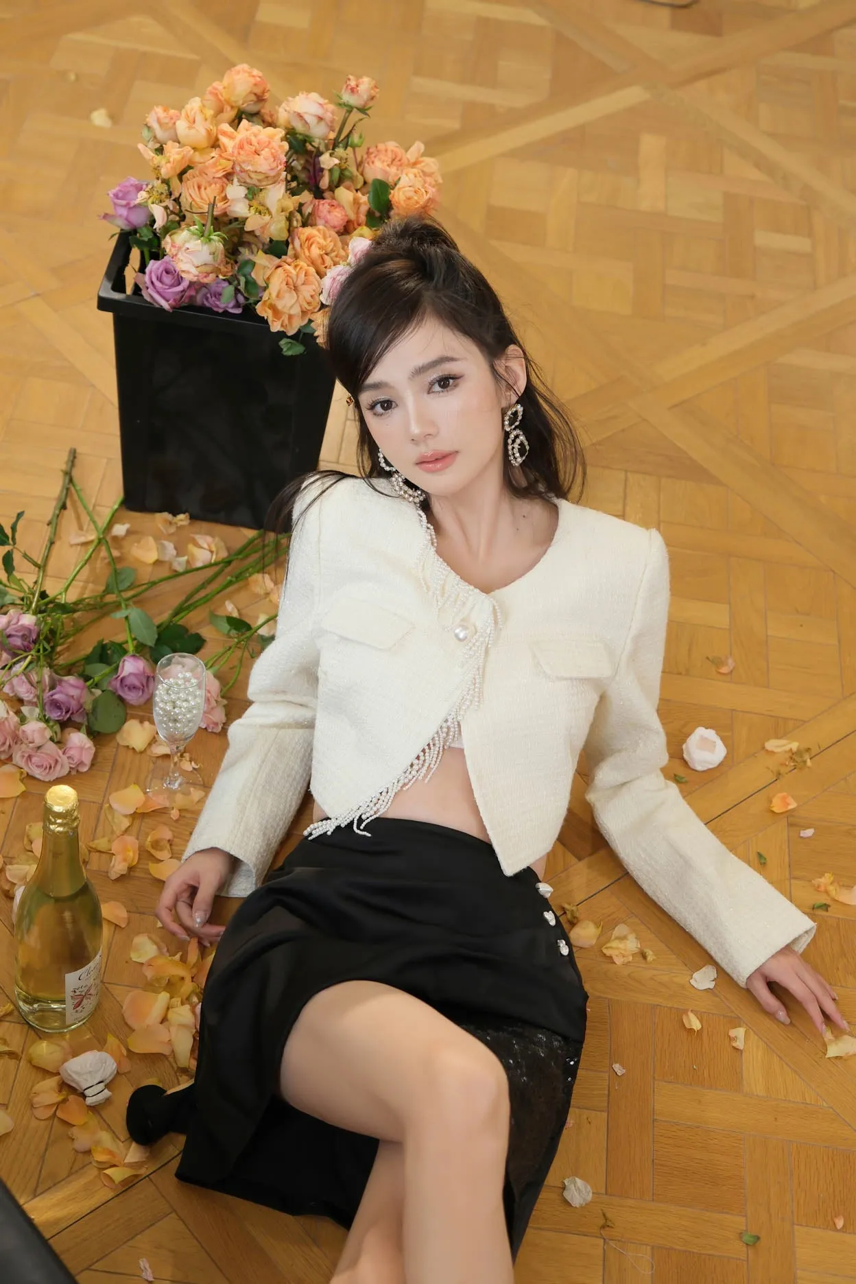 OZLANA SS2303 Mermaid Tears Tassel Jacket