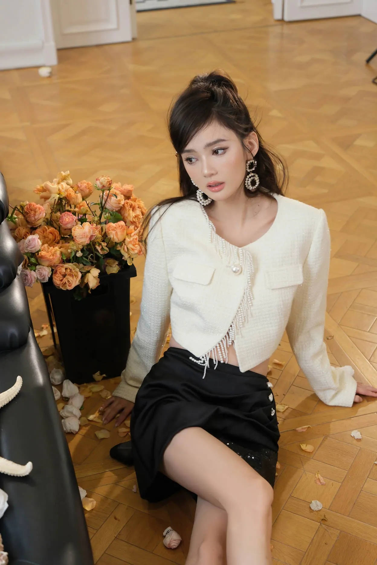 OZLANA SS2303 Mermaid Tears Tassel Jacket