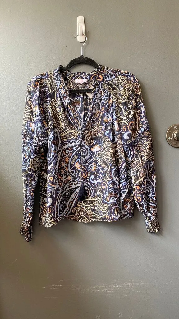 Paisley Tassel Blouse