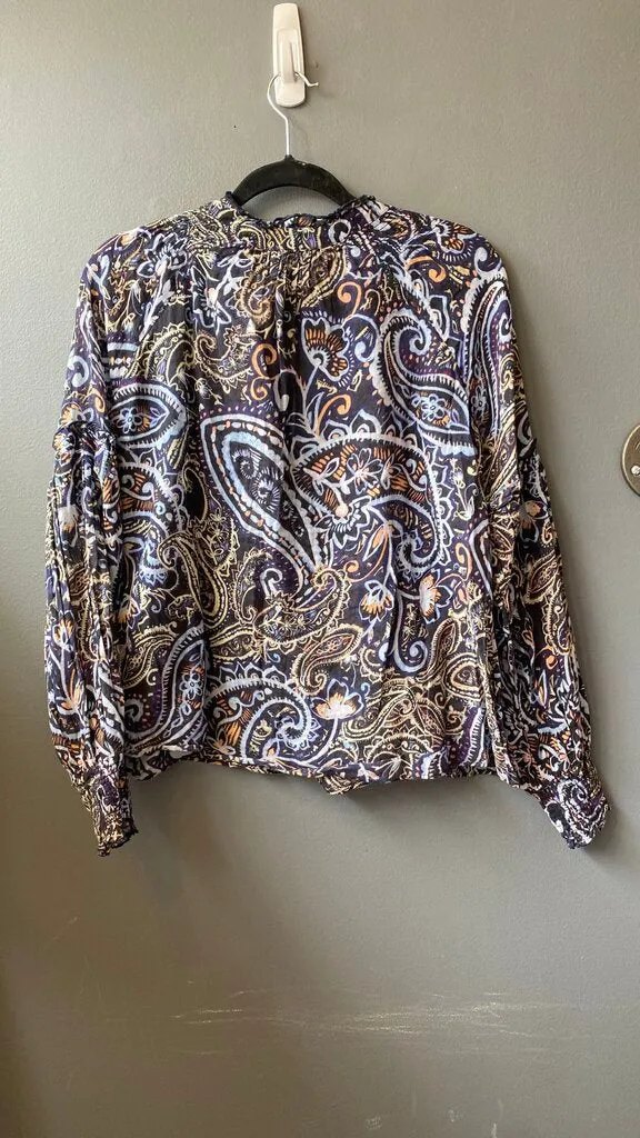Paisley Tassel Blouse