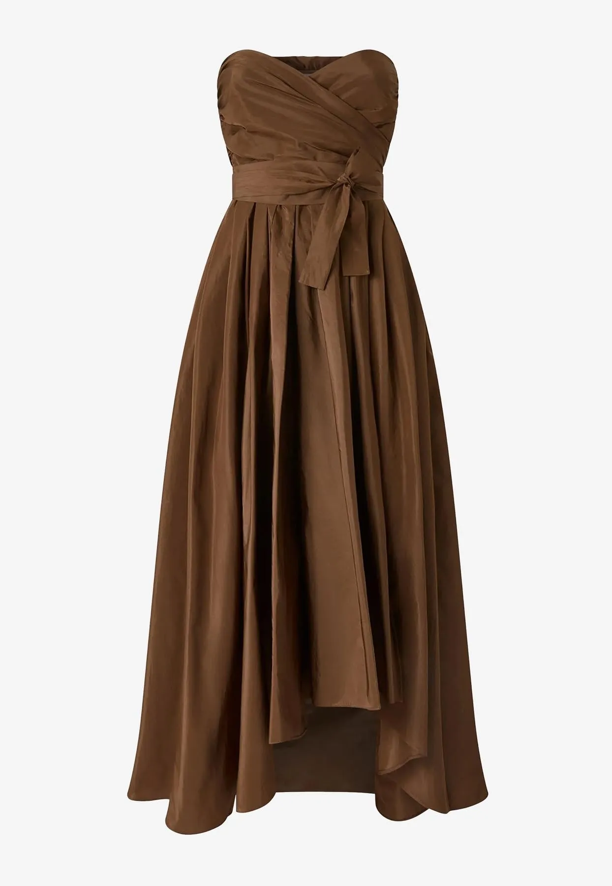 Pappagallo Strapless Pleated Midi Dress