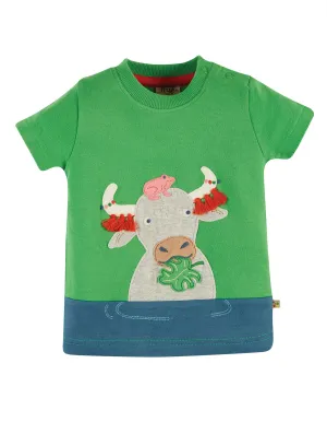 Penryn Panel T-Shirt - Glen Green/Buffalo