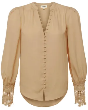 Praline Lace Cuff Ava Blouse