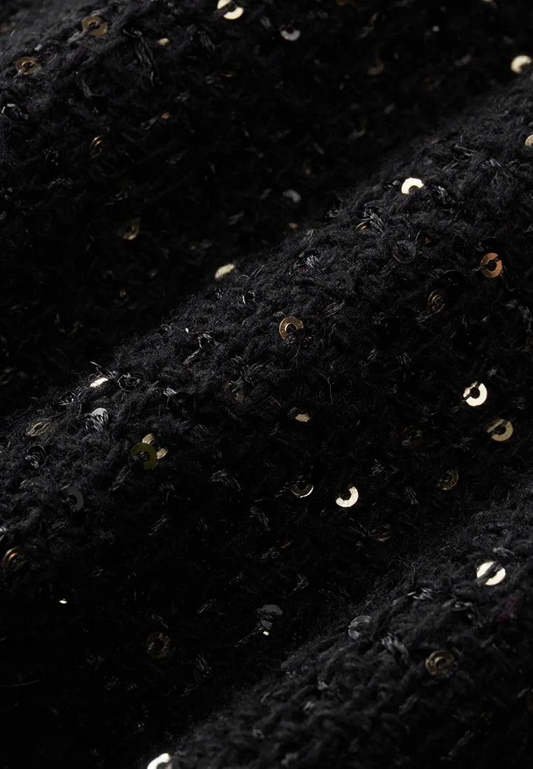 Prestige Sequined Tweed Fishtail Skirt