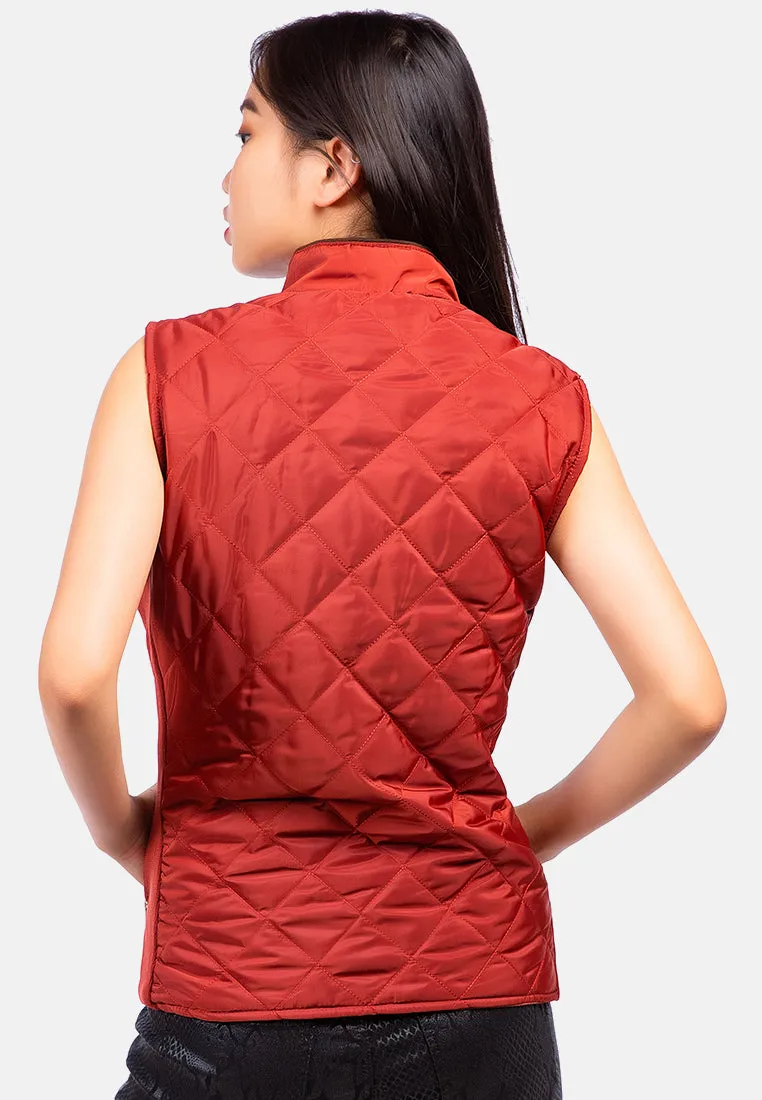 Quilted Puffer Sleeveless Jacket