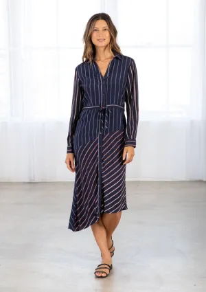 Ray of Light Striped Shirt Dress