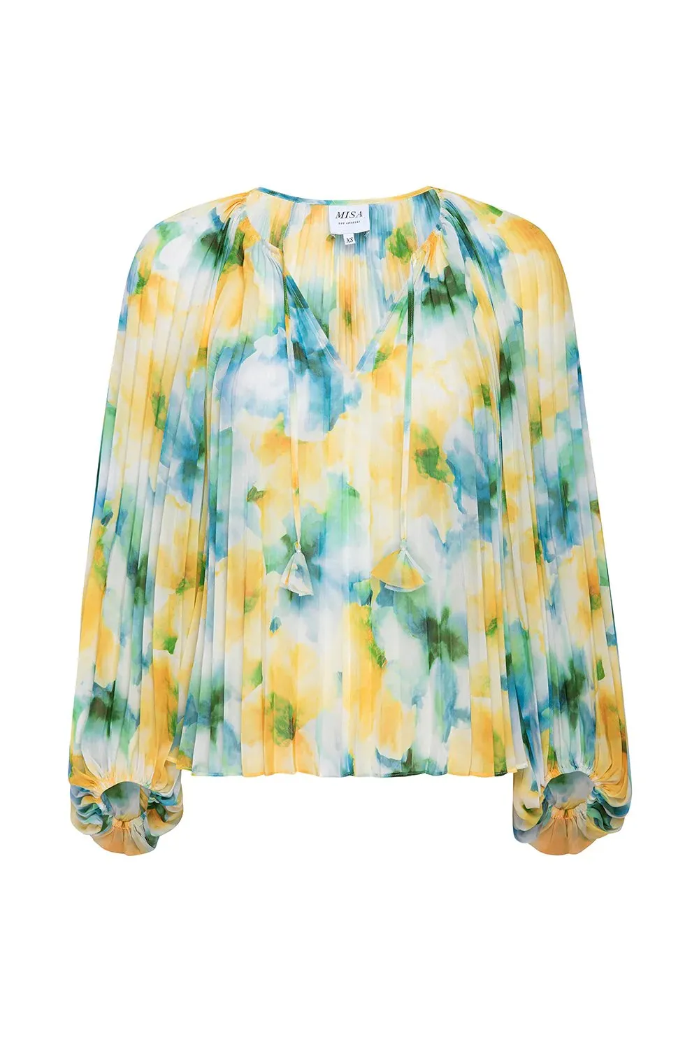 Rina Top in Citron Watercolor