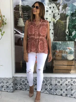Rosa Pleated Blouse