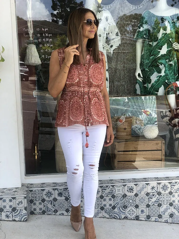 Rosa Pleated Blouse