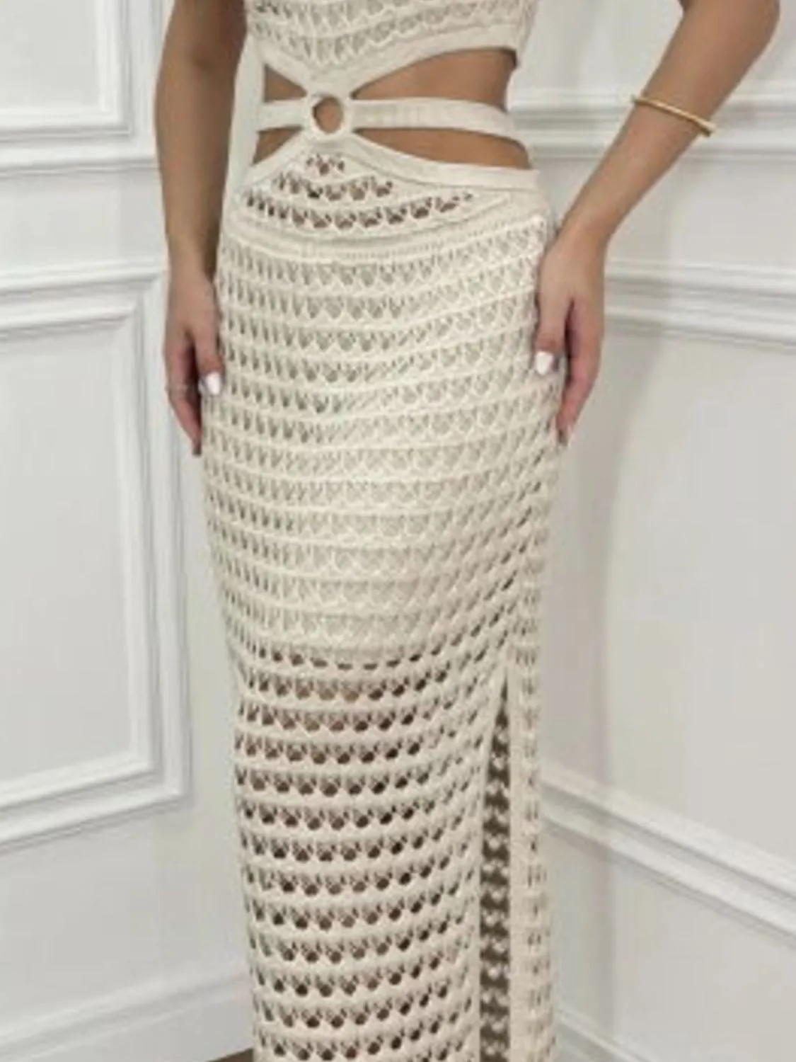 Round Neck Sweater Dress