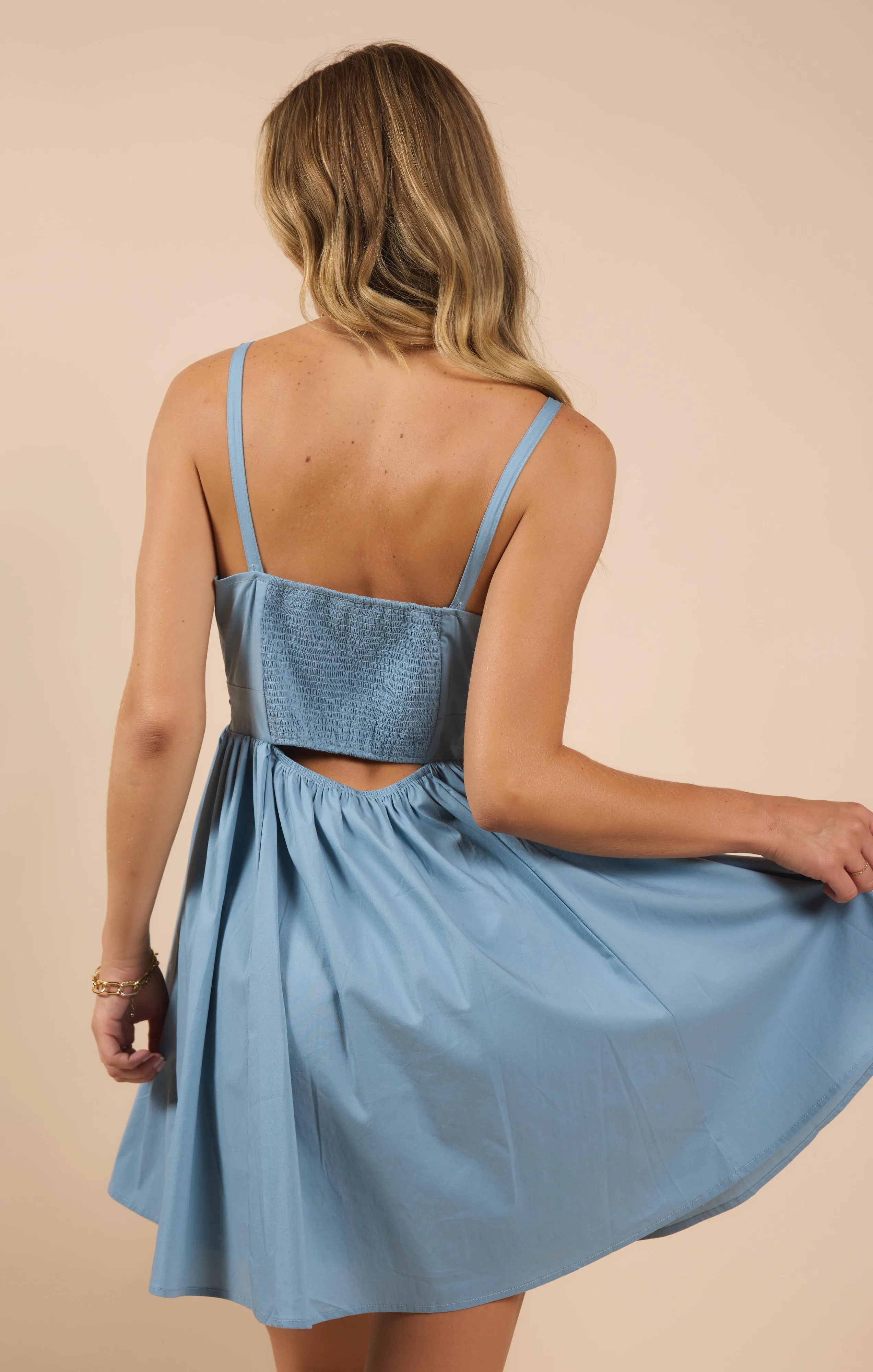 Sadie And Sage Shades On Front Cutout Mini Dress