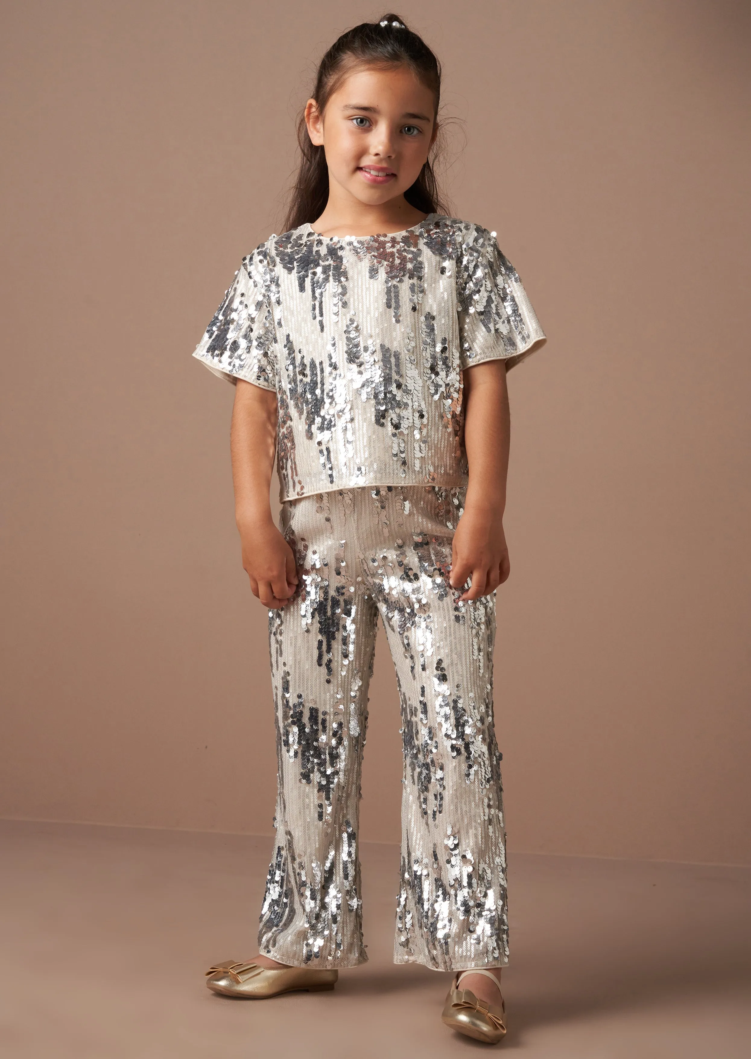 Sadie Silver Sequin Top