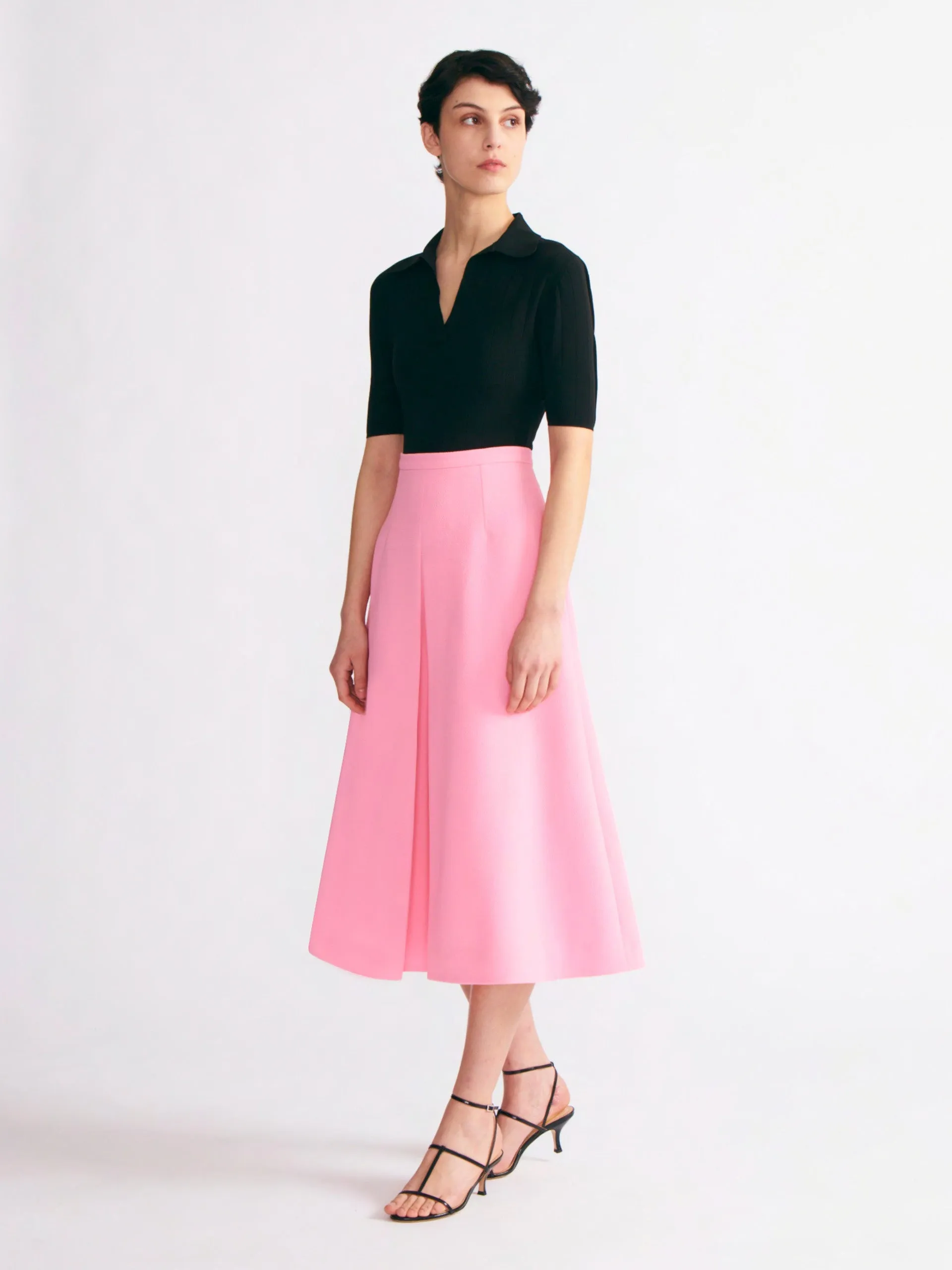 Sato skirt in pink double crepe