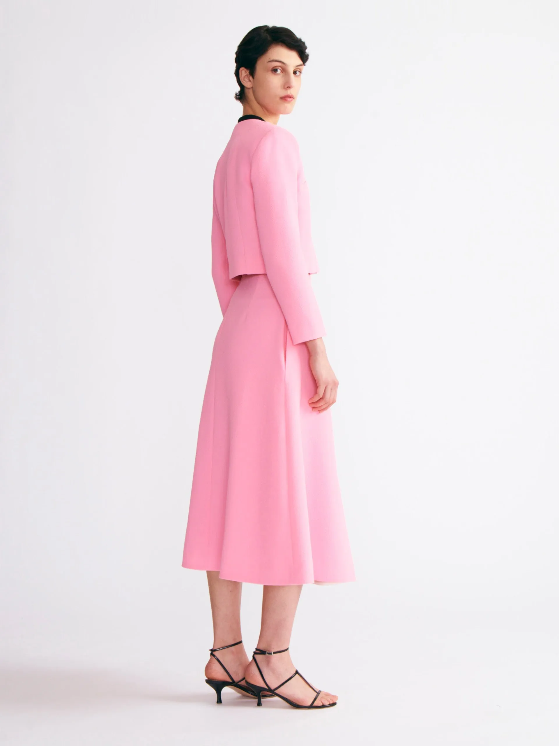 Sato skirt in pink double crepe