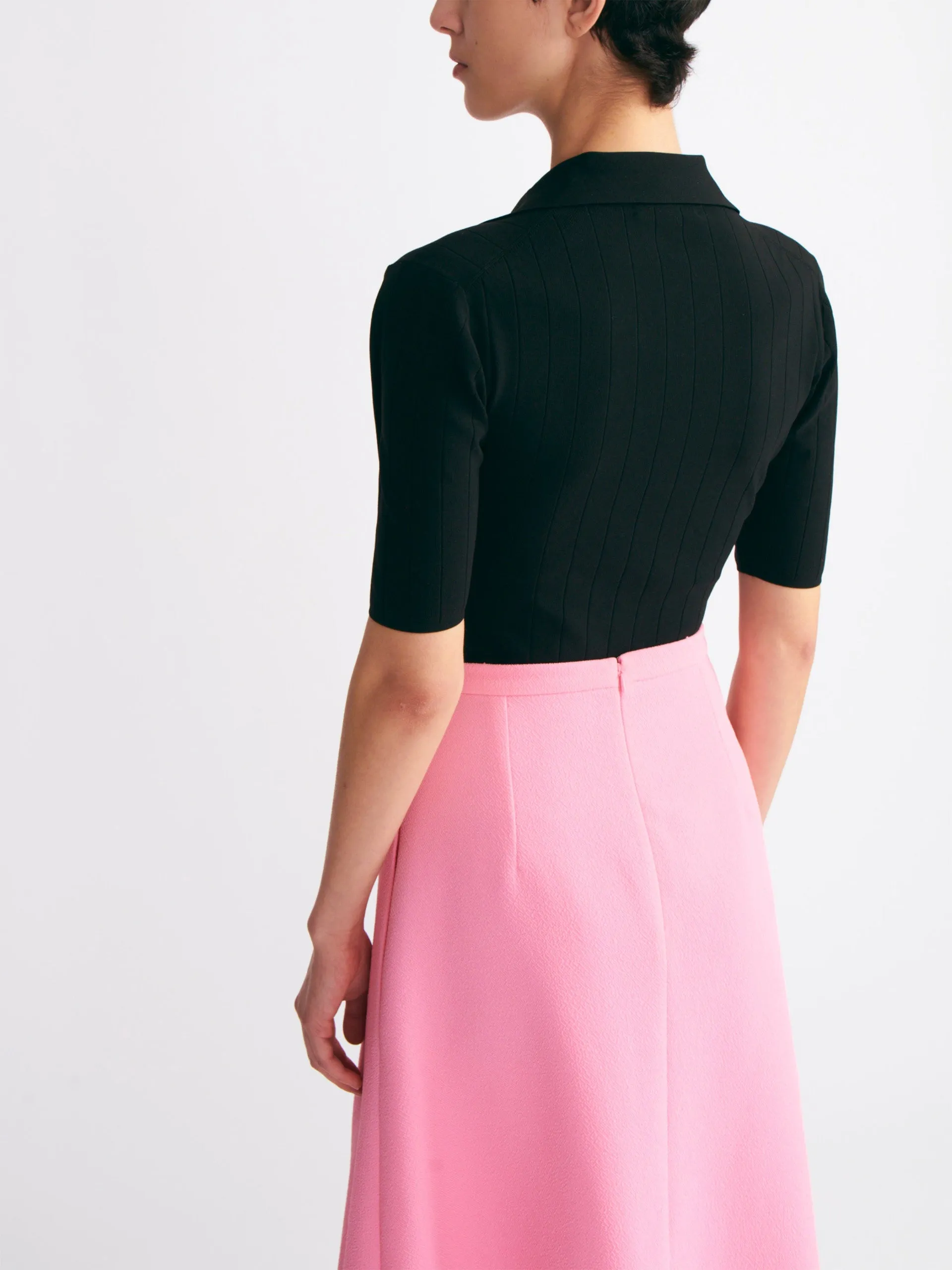 Sato skirt in pink double crepe