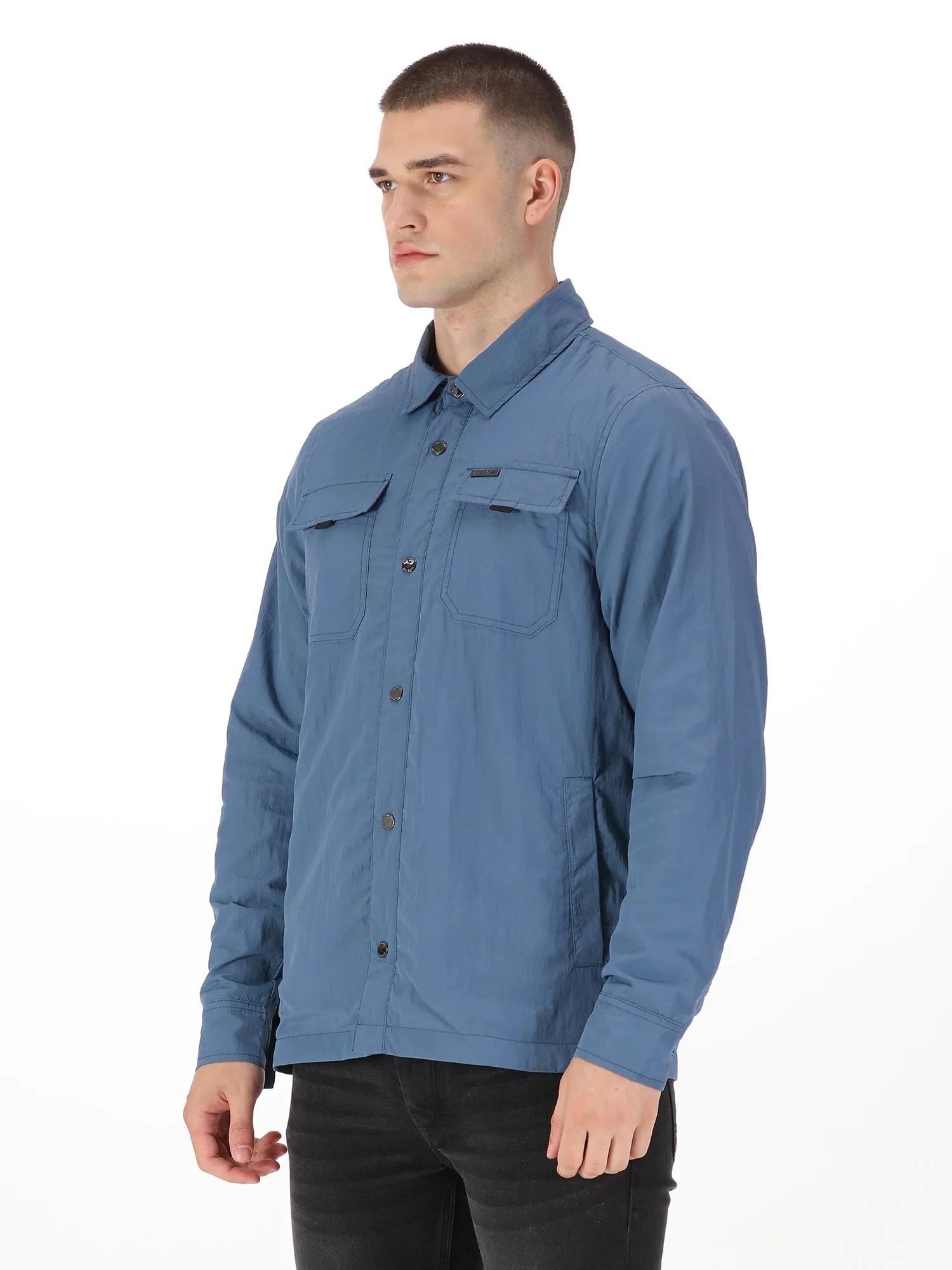 SEATTLE CRINKLED NYLON SHACKET