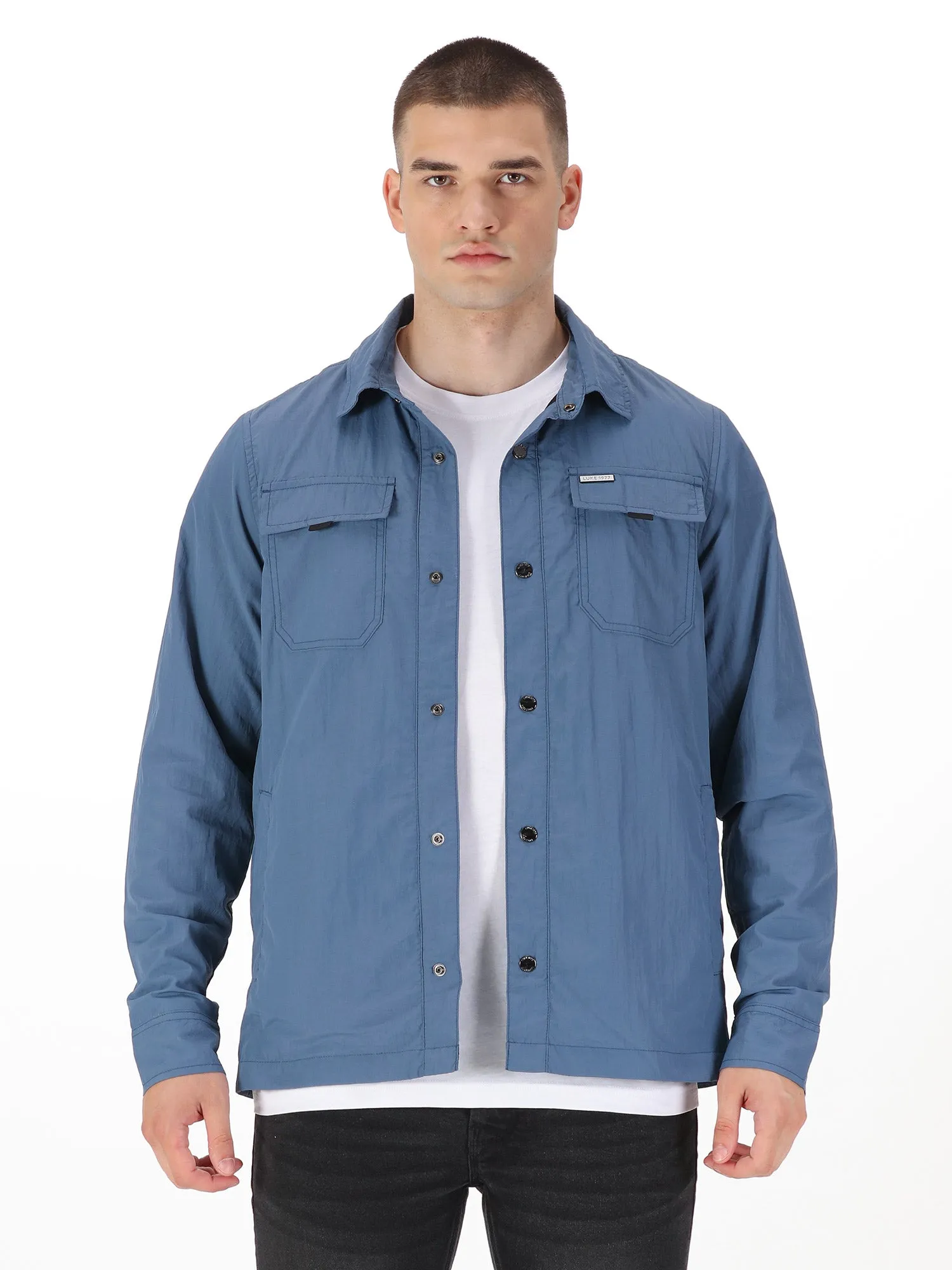 SEATTLE CRINKLED NYLON SHACKET