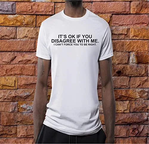 SEC Apparel Funny Quotes Iron On Patches Decals Transfers Applique Letters for t Shirts Fabric Clothing | Disagree with Me