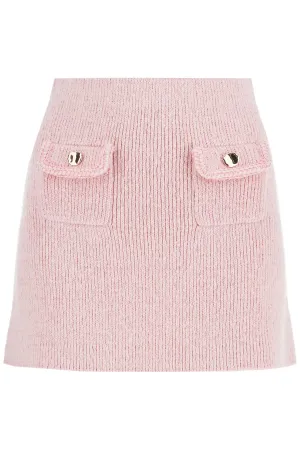 Self-Portrait Self Portrait knitted mini skirt
