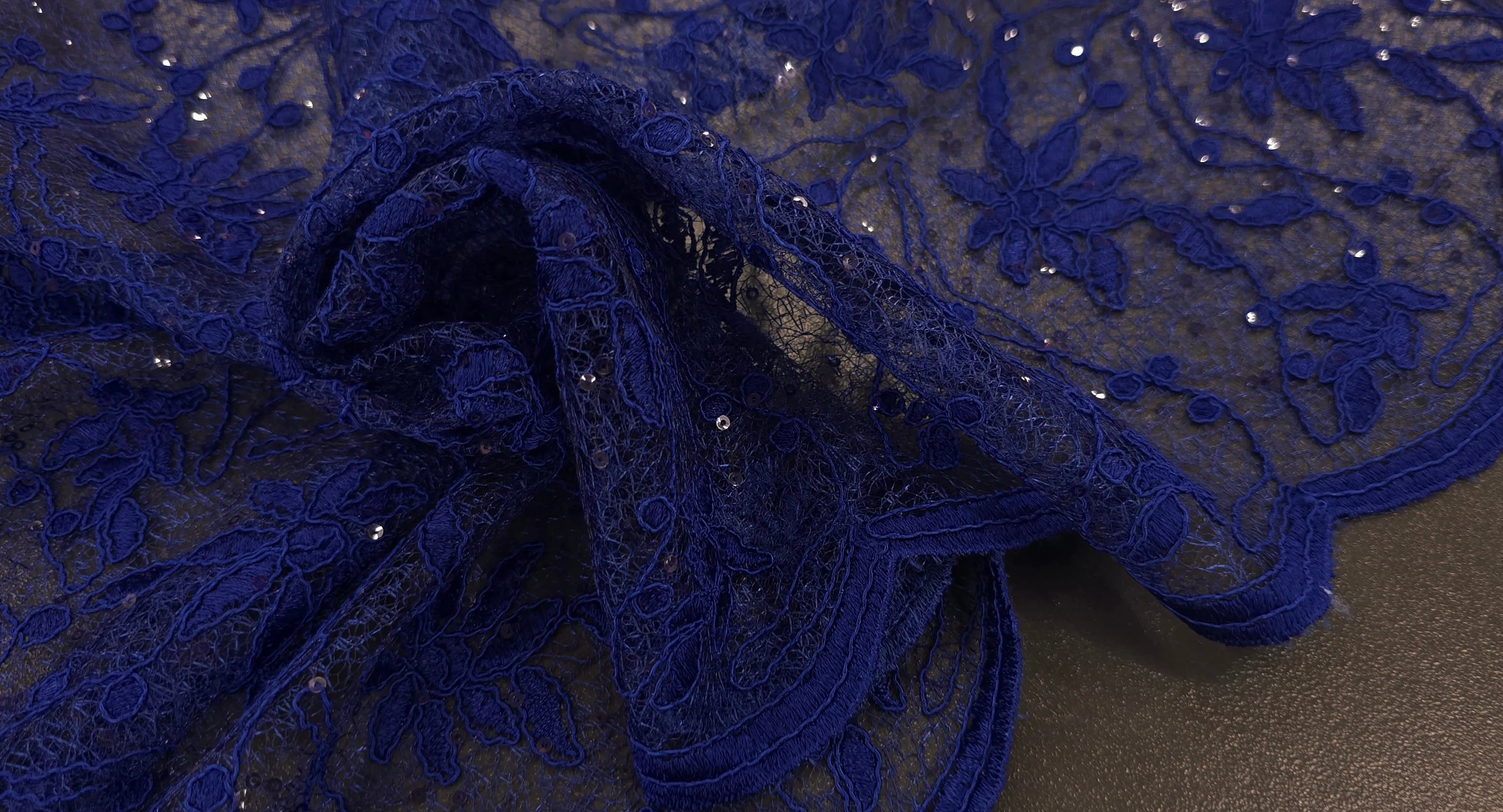 Sequin Corded Lace Fantasia Royal