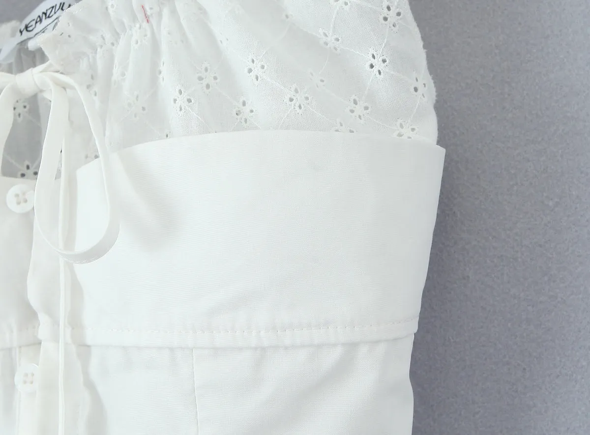 Sexy Slim Breasted Cardigan Top off Neck Cold Shoulder Sleeveless Wooden Ear Vest