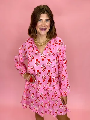 Shawna Tunic Dress- Pink