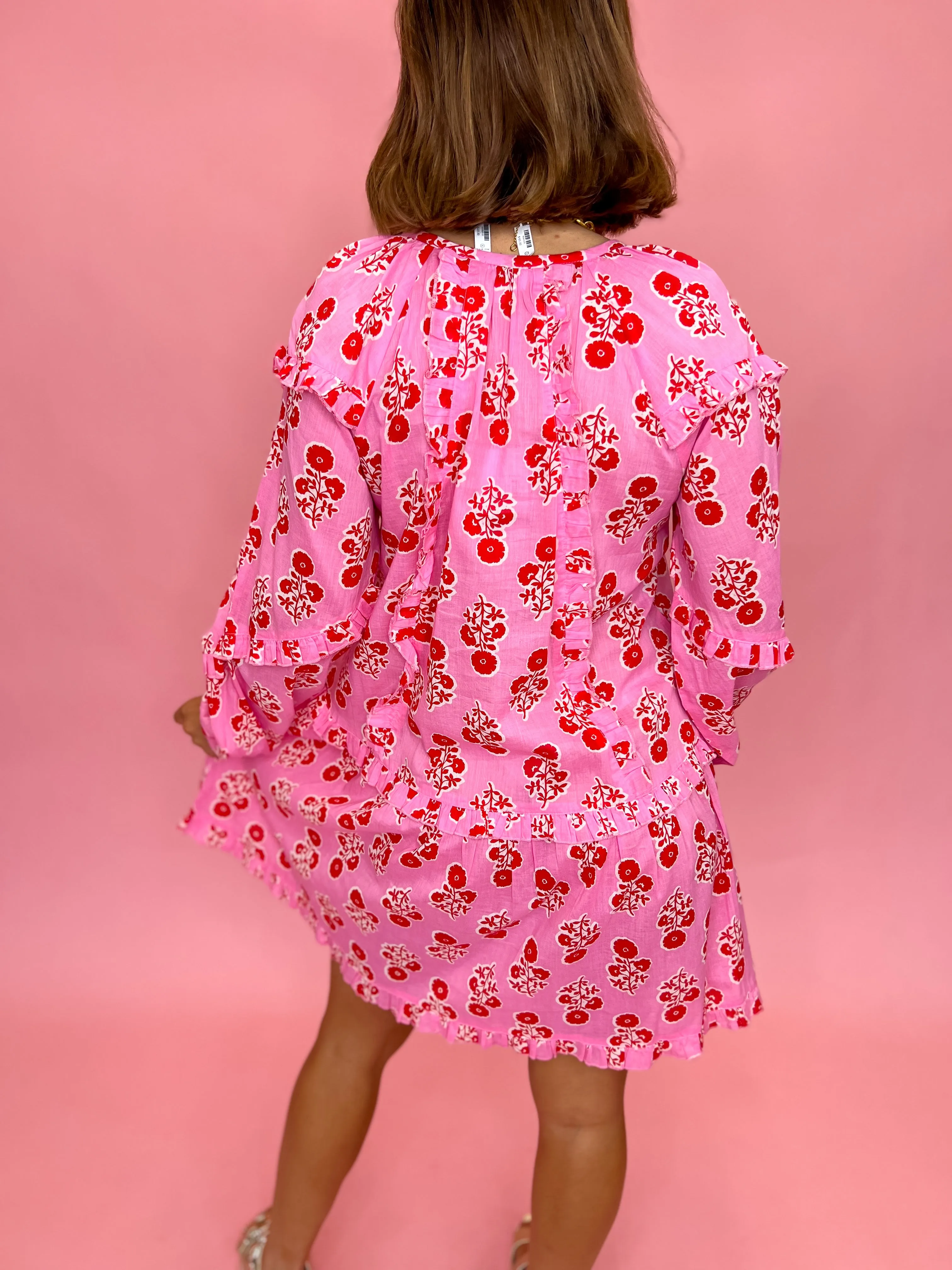 Shawna Tunic Dress- Pink