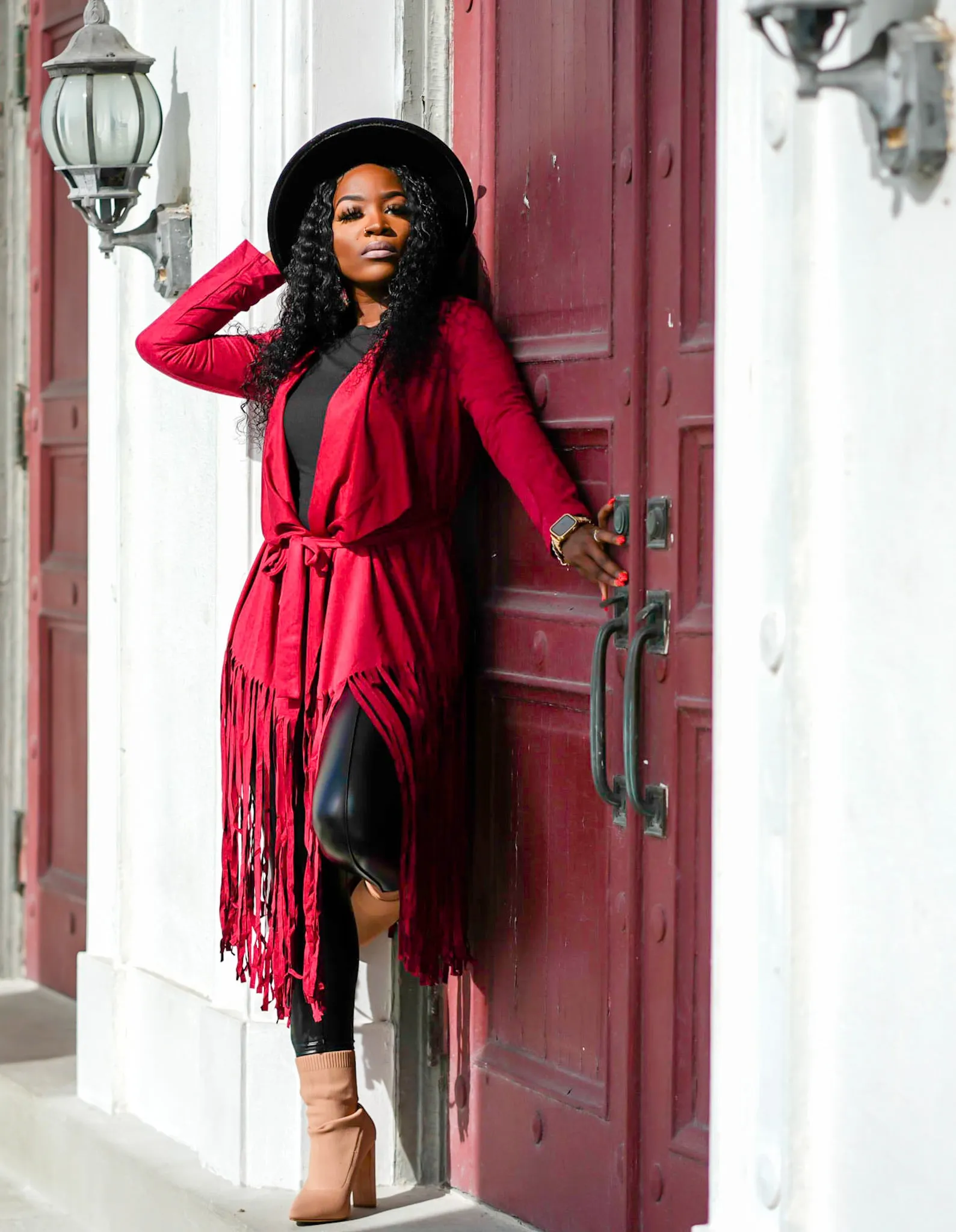 She’s Lookin' Fringy Red Jacket