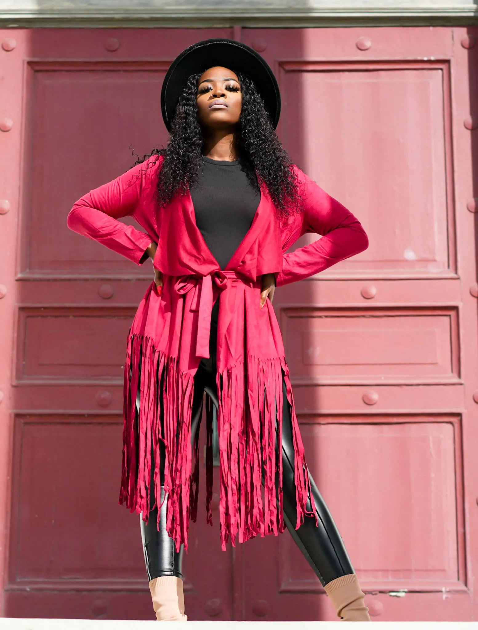 She’s Lookin' Fringy Red Jacket