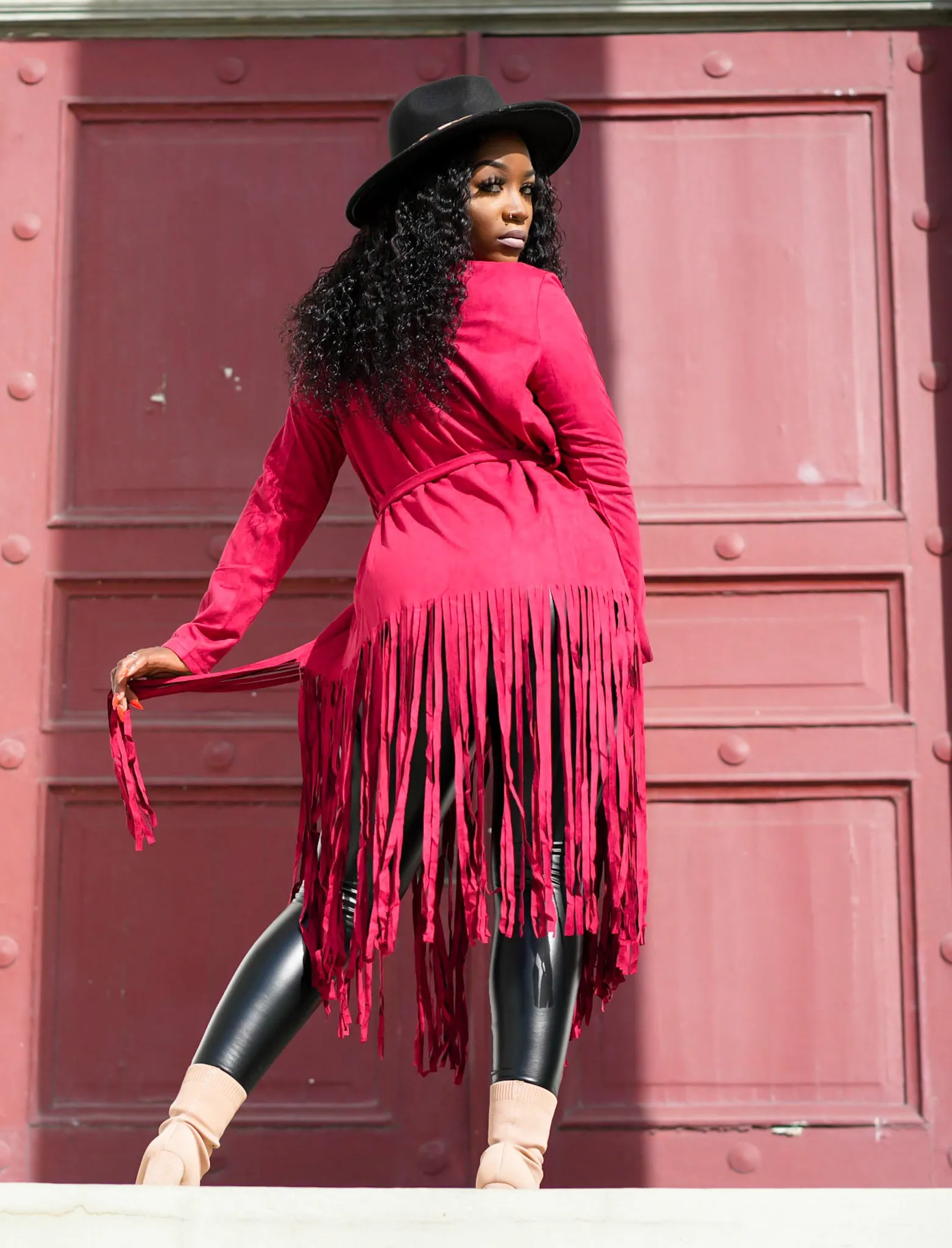 She’s Lookin' Fringy Red Jacket