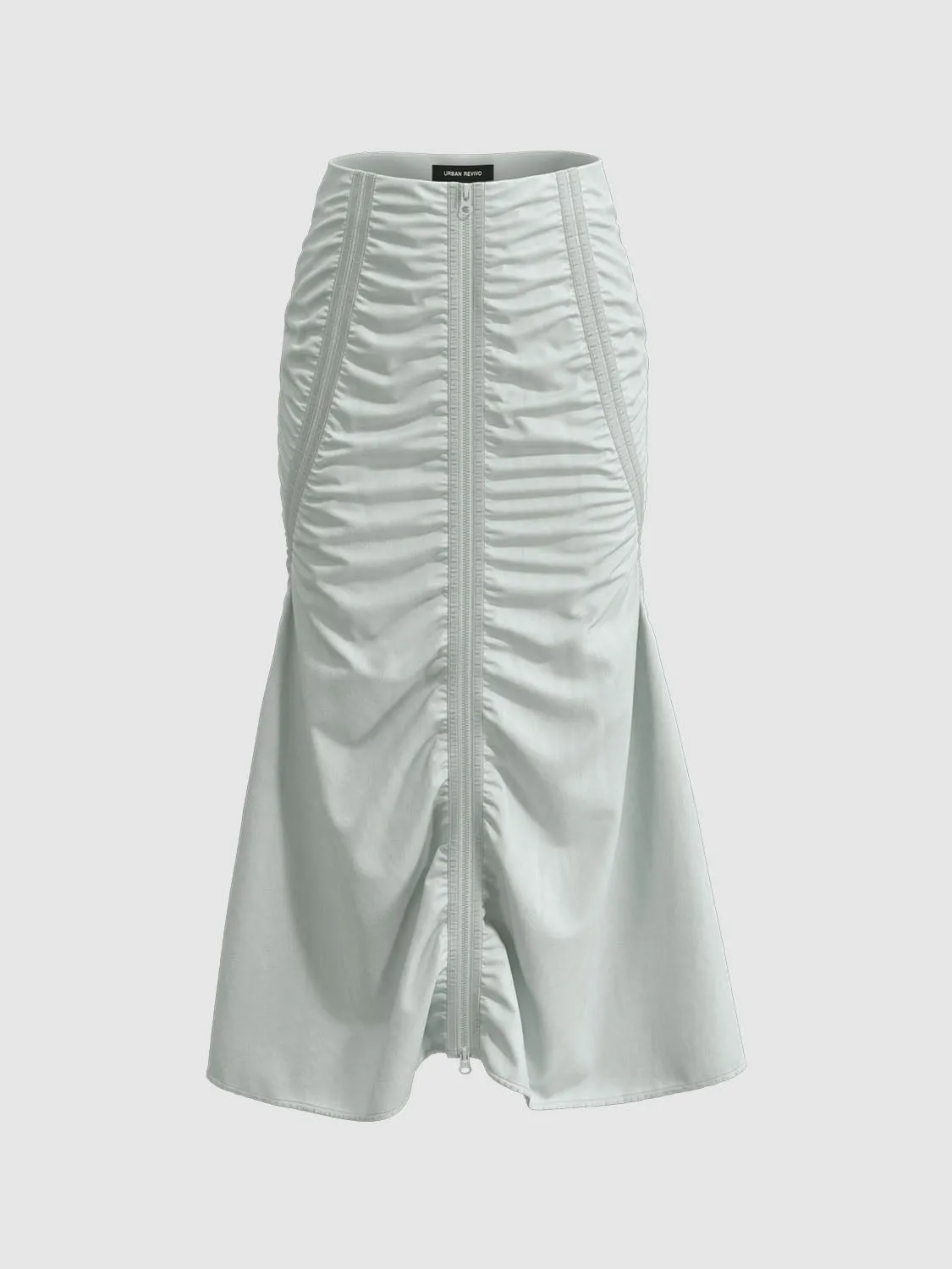 Shirred Fishtail Skirts