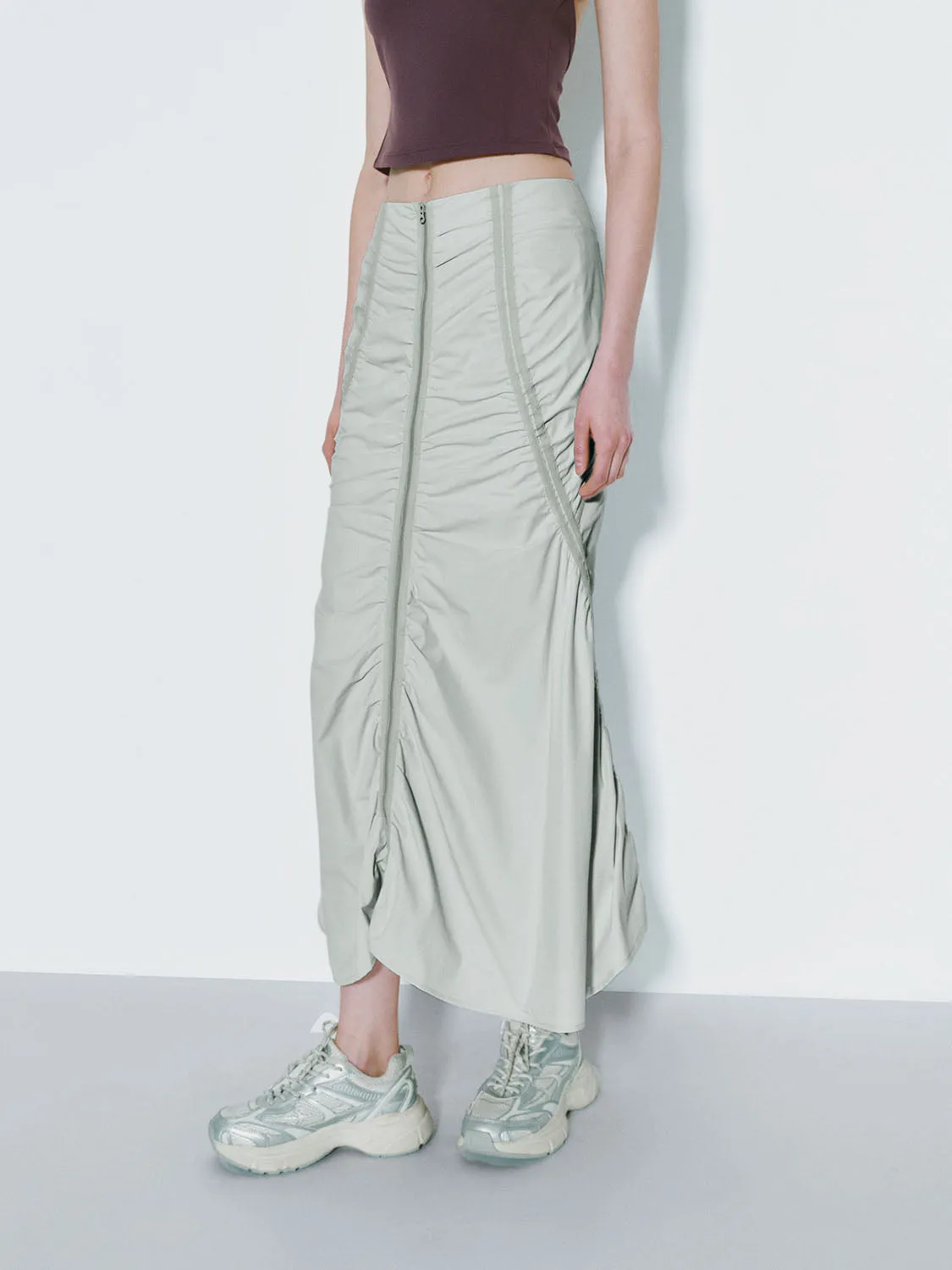 Shirred Fishtail Skirts