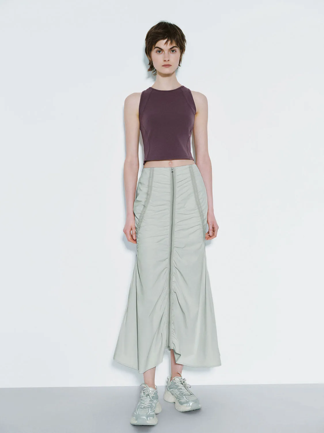 Shirred Fishtail Skirts