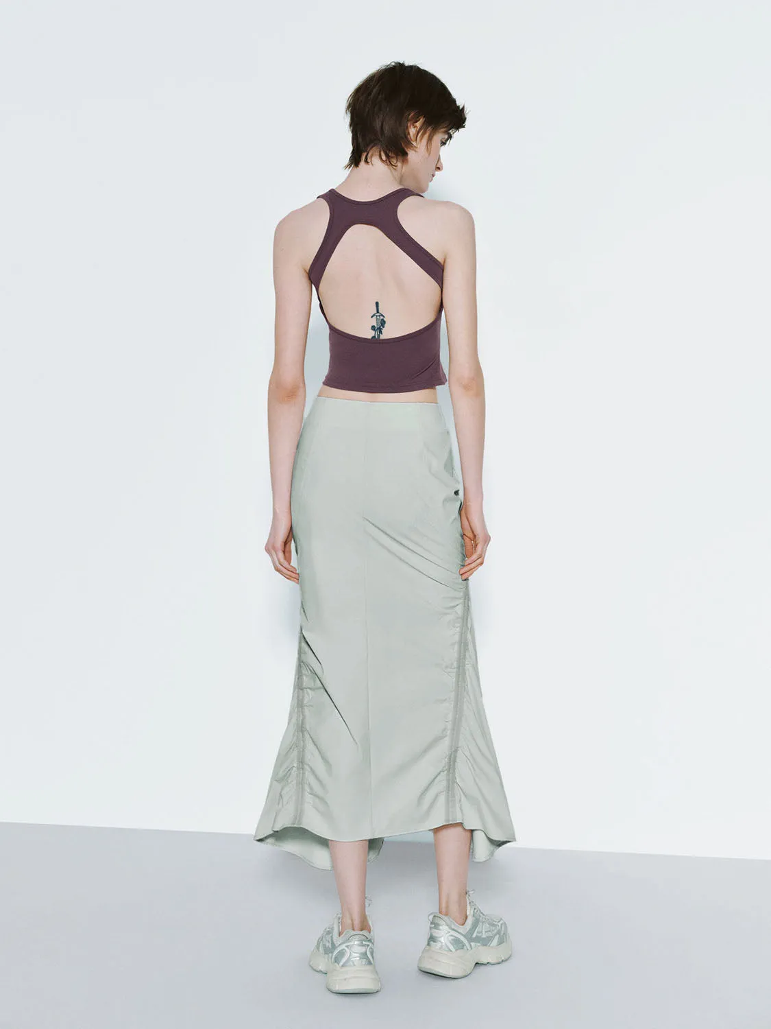 Shirred Fishtail Skirts