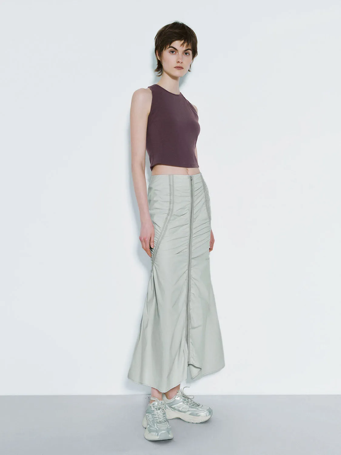 Shirred Fishtail Skirts