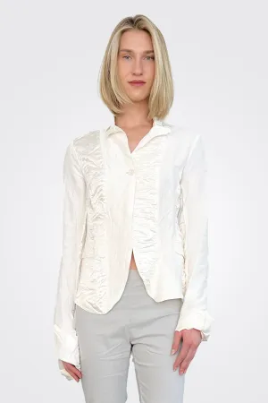 Silk Crinkled Jacket - Callas