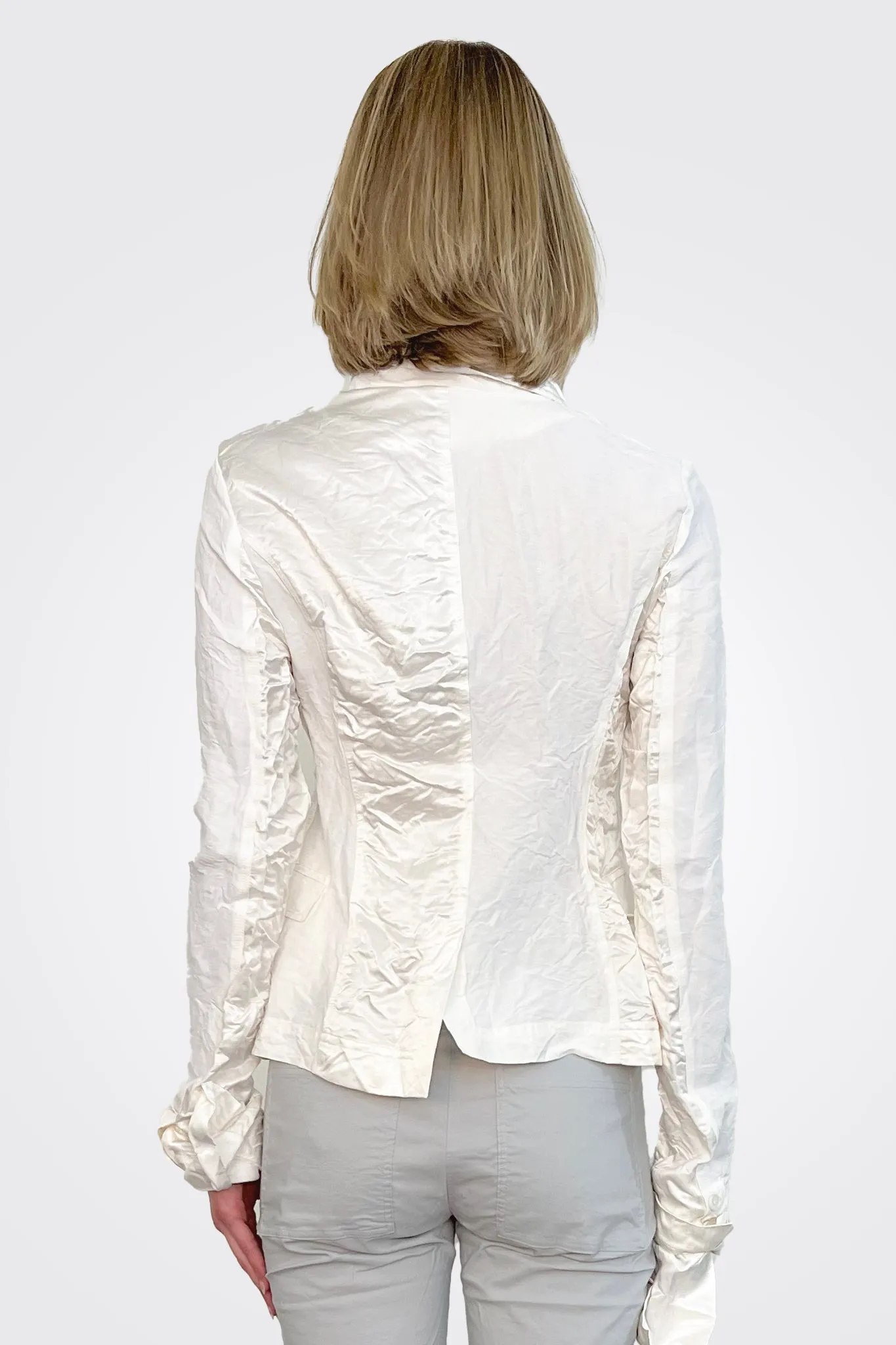 Silk Crinkled Jacket - Callas