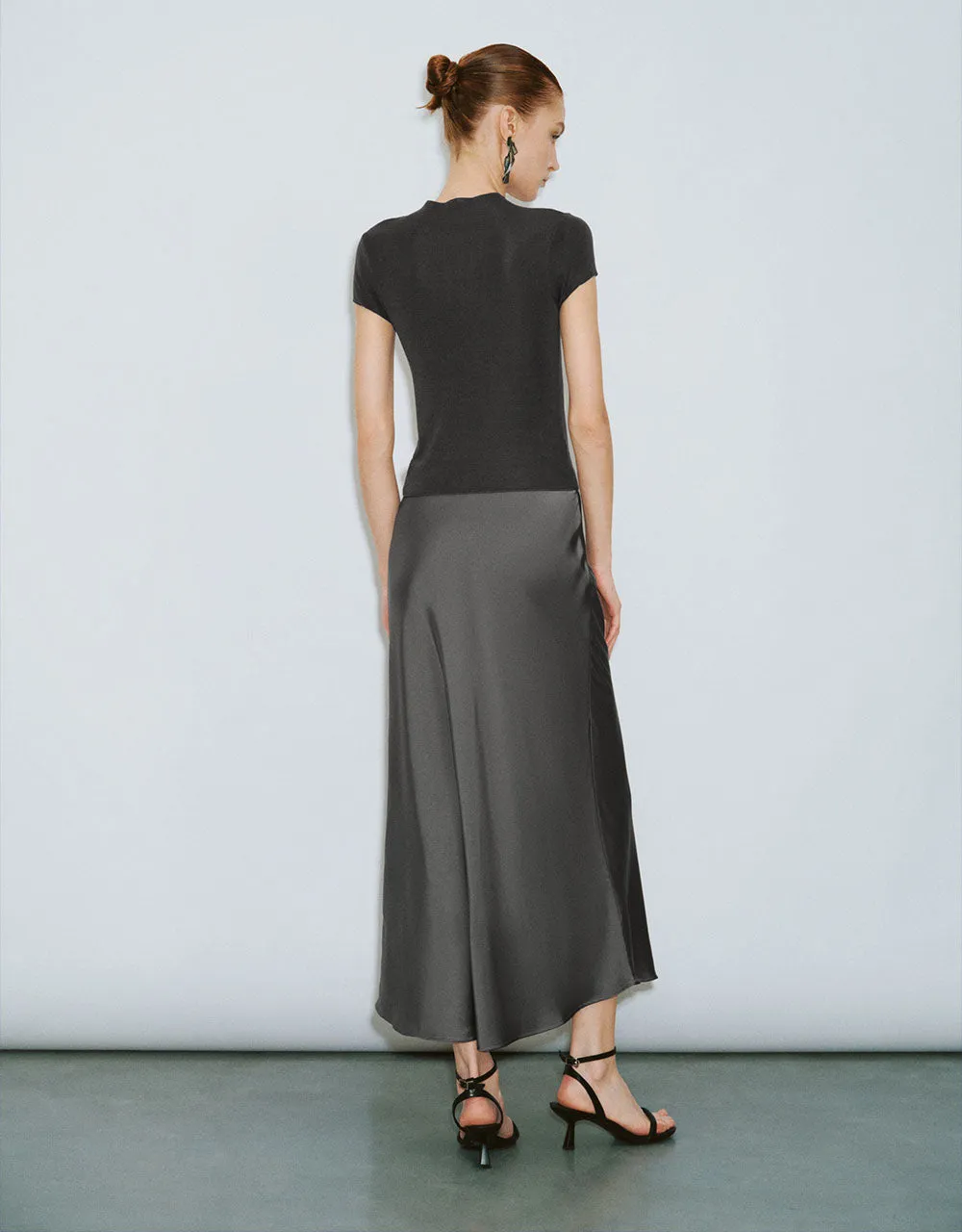 Skinny Midi Fishtail Skirt