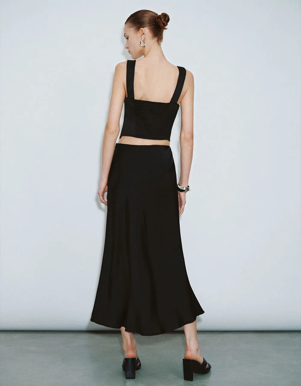 Skinny Midi Fishtail Skirt