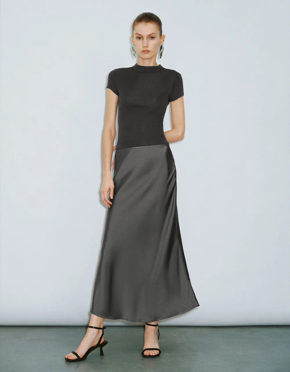 Skinny Midi Fishtail Skirt